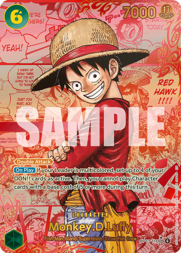 Monkey.D.Luffy (118) (Red Super Alternate Art)